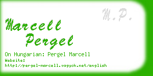 marcell pergel business card